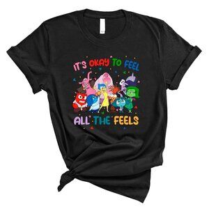 Inside Out Feel All The Feels Inclusion Therapy Graphic T-Shirt Speech Teacher